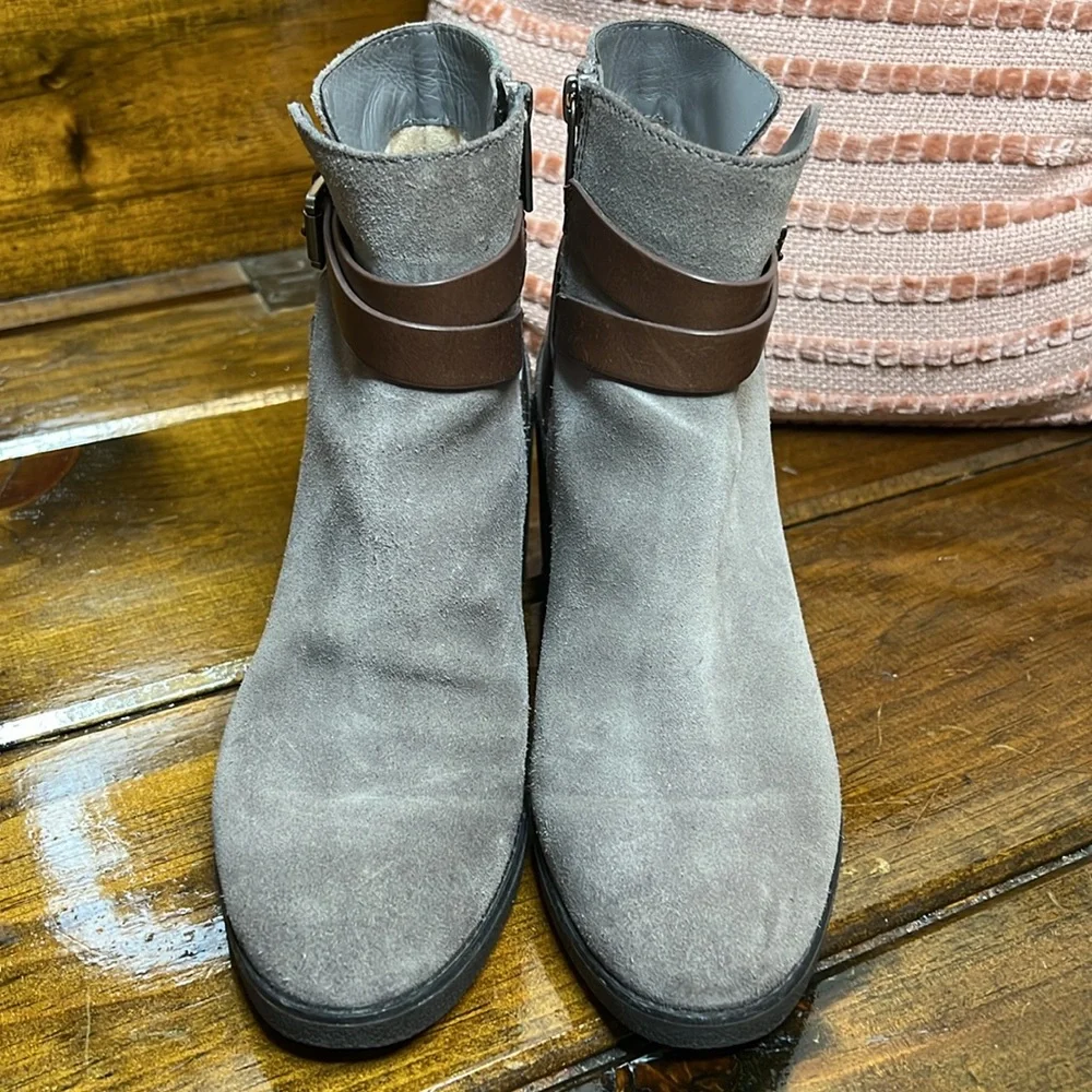 Michael Kors Gray Suede Booties- 7‎